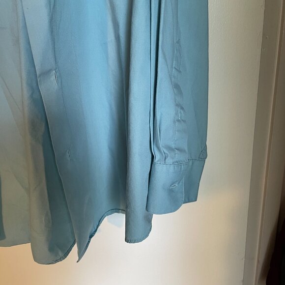 XXL 181/2-19 36 Croft and Barrow Green Button Down - Picture 5 of 6